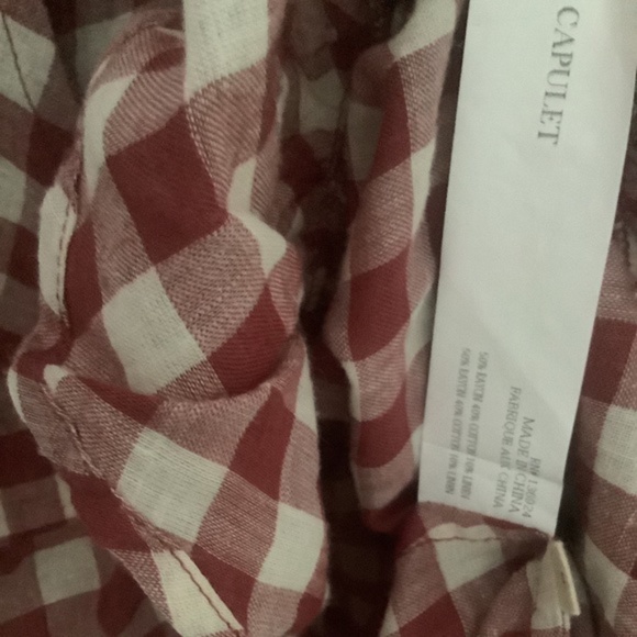 Capulet “Nadine” Red/White Gingham Ruffle Wrap Dress Size M NEW WITHOUT TAGS - Picture 9 of 11